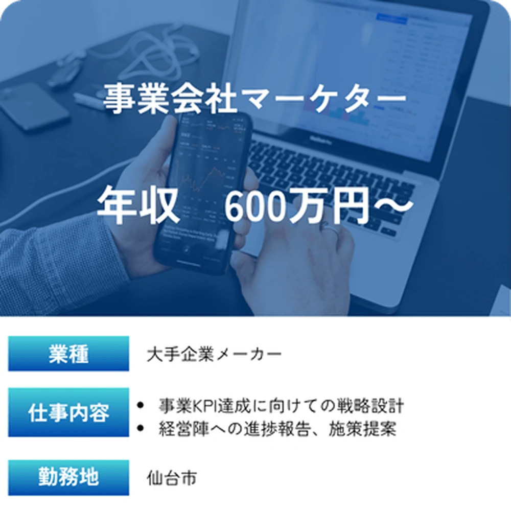 求人事例 マーケター